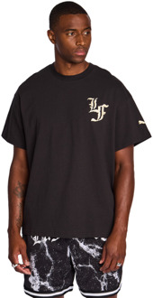 PUMA Lafrance T-shirts Heren - Zwart - Maat L - Katoen Jersey Black