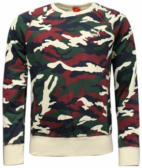 PUMA Lange Mouw Crew Neck Camo Heren Truien 567493 21 Veelkleurig