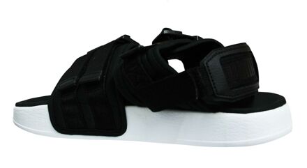 PUMA Leadcat YLM 19 Triple Strap Zwart Wit Heren Slip On Sandalen 369407 01