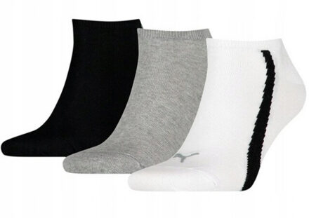 PUMA Lifestyle enkelsokken voor volwassenen (pak van 3) Grijs - 35-38