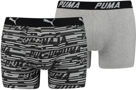 PUMA logo AOP 2-pack zwart & grijs