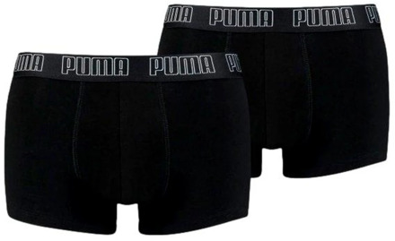 PUMA Logo Boxershorts 2-Pack Puma , Black , Heren - L,S