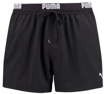 PUMA Logo Short Length Swim Shorts Zwart,Blauw - Small,Medium,Large,X-Large