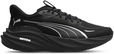 PUMA Magnify Nitro 3 Sneakers Heren - Zwart - Maat 42 - Mesh/Synthetisch Black