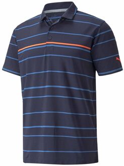 PUMA MATTR Korte Mouw Grenslijn Heren Golf Poloshirt 532976 03 - maat 2XL Navy