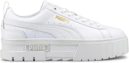 PUMA Mayze Classic sneaker met leren details Wit - 36