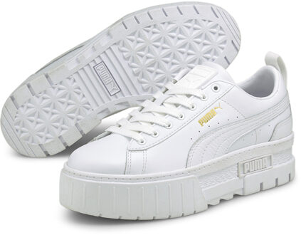 PUMA Mayze Classic sneaker met leren details Wit - 41