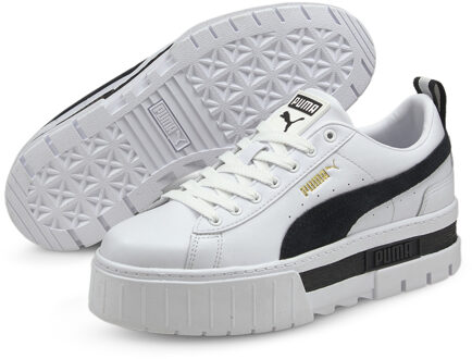 PUMA Mayze sneaker met leren en suède details Zwart - 36