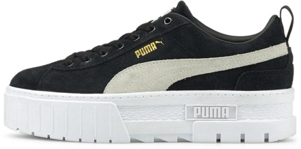 PUMA Mayze sneaker van suède met logo Zwart - 40