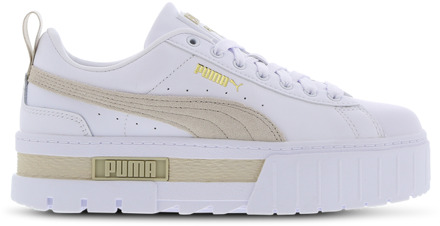 PUMA Mayze Sneakers Dames - Wit - Maat 38 - Leer White