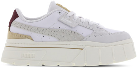 PUMA Mayze Sneakers Dames - Wit - Maat 38 - Leer White