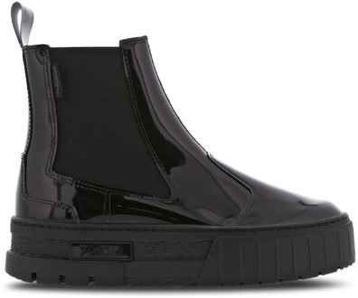 PUMA Mayze Sneakers Dames - Zwart - Maat 37 - Leer Black