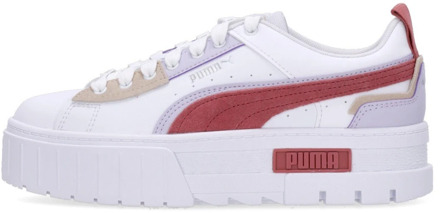 PUMA Mayze UT Pop Sneakers - Wit/Lavendel Puma , White , Dames - 39 Eu,37 1/2 Eu,41 Eu,40 Eu,36 Eu,38 Eu,37 EU