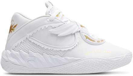 PUMA MB.05 Sneakers Heren - Wit - Maat 42.5 - Mesh/Synthetisch White