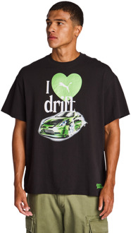 PUMA Melo T-shirts Heren - Zwart - Maat XL - Katoen Jersey Black