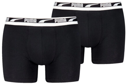 PUMA Men multi logo boxer 2-pack 701226392 / Zwart - XL