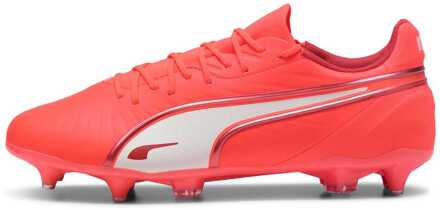 PUMA Men's Puma King Match MxSG Football Boots in Red Rood - EU 42 / UK 8
