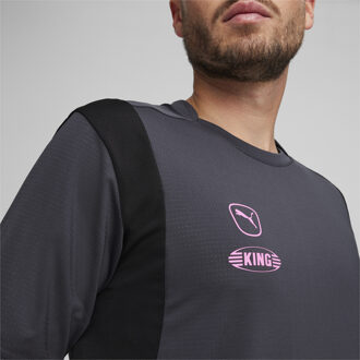 PUMA Men's Puma King Pro Jersey in Grey - maat Grijs