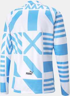 PUMA Men's Puma Manchester City FC Pre-Match Sweatshirt in White blue - maat S Wit
