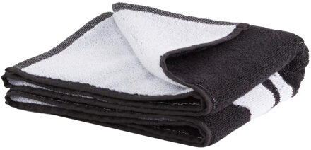 PUMA Microvezel handdoek met teamlogo (Zwart/Wit)