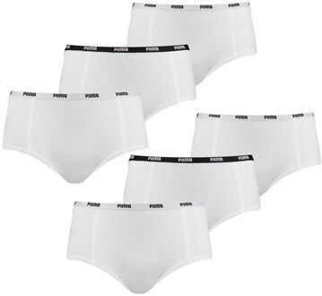 PUMA Mini Short Dames Wit 6-Pack -XS - XS