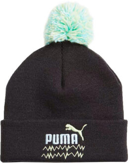PUMA Mixmatch pom pom muts voor kinderen/kinderen - maat One size Zwart
