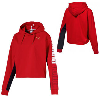 PUMA Modern Sports Womens Hoodie Cropped Sweatshirt Rood 852021 12