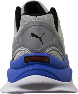 PUMA Nitefox Highway Zilver Wit Laag Lace Up Heren Hardlooptrainers 371480 01 - EU 42 / UK 8