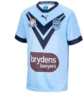 PUMA NSW Blues Replica Jersey Korte Mouw Blauw Kinder Rugby T-shirt 766225 01