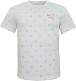 PUMA OG AOP Tee Dames Casual Merk-T-shirt Crème 845065 02 - maat XS