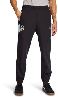 PUMA Olympic Marseille Broeken Heren - Zwart - Maat XS - Poly Woven Black