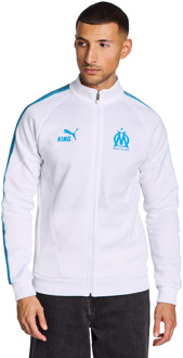 PUMA Olympic Marseille Trainingspakken Heren - Wit - Maat XL - Poly Woven White