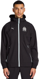 PUMA Olympic Marseille Trainingspakken Heren - Zwart - Maat XS - Poly Woven Black