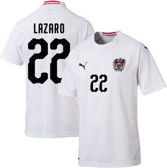 PUMA Oostenrijk Shirt Uit 2018-2019 + Lazaro 22 (Fan Style)