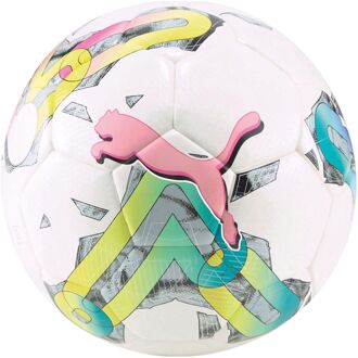PUMA Orbita 5 Hybrid Voetbal wit - roze - geel
