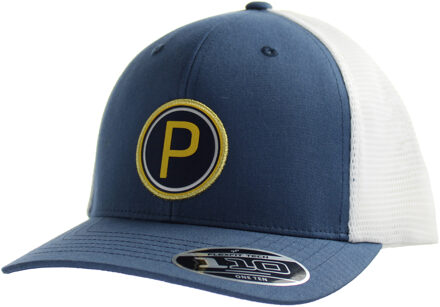 PUMA P110 The Players Patch Snapback Flex Fit Blue White Unisex Cap 023046 01 - maat Veelkleurig