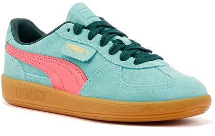 PUMA Palermo Leather Aquatic/Dark Myrtle-trainers - maat EU 39/ UK 6 Turquoise