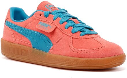 PUMA Palermo Leren Roze/Blauw Trainers - EU 39/ UK 6