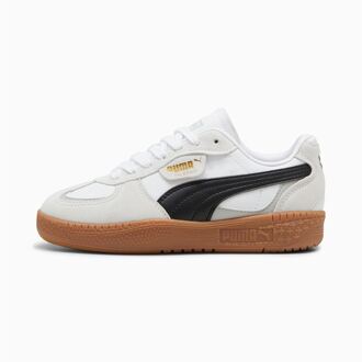 PUMA Palermo Moda Leren Dames Sneakers Grijs/Zwart - EU 42 / UK 8