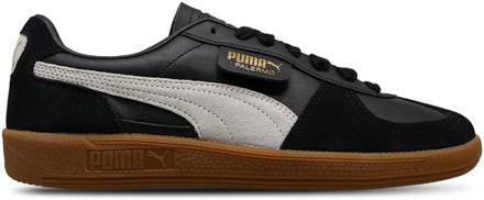 PUMA Palermo Sneakers Dames - Zwart - Maat 37 - Leer Black