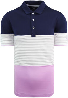 PUMA Performance Fit Cloudspun Taylor Golf Korte Mouw Heren Poloshirt 595789 09 - maat S Paars