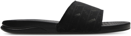 PUMA Popcat20 Embedded Logo Slippers en Sandalen Heren - Zwart - Maat 42 - Plastic Black