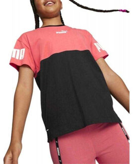 PUMA Power colour block t-shirt voor kinderen Rood - 158/164