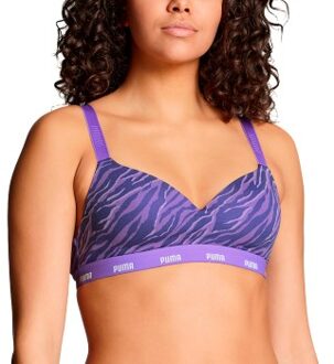 PUMA Printed Padded Top * Actie * Lila,Zwart - X-Small,Small,Medium,Large,X-Large