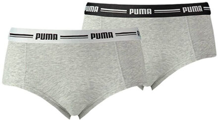 PUMA puma women mini short 2p pack - Grijs - XS