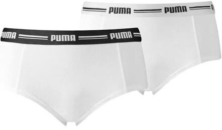PUMA puma women mini short 2p pack - Wit - L