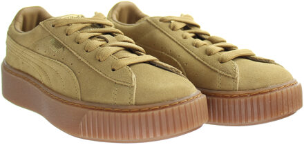 PUMA Pums Suede Platform SD PS Kinderen Gouden Trainers - maat EU 30 / UK 12