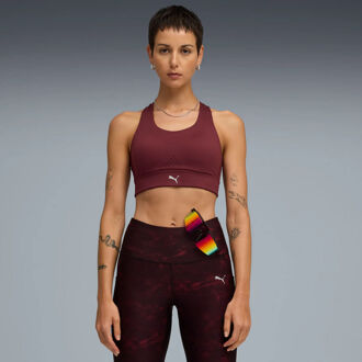 PUMA PWRbreathe Sport-bh Dames-Rood - XS,S