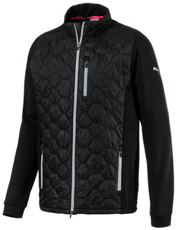 PUMA PWRWarm Dassler Heren Zwart Zip Up Primaloft Golfjack 576114 01