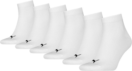 PUMA Quarter Plain Sokken Senior (6-pack) - 47-49